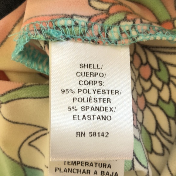 London Times Floral Print Knit Dress SZ 8 - Picture 9 of 10